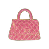 Pink Luxury Handbag Enamel Pin – Designer Fashion Aesthetic Badge