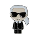 Stylish Character Enamel Pin – Fashion Icon Badge