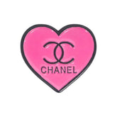 Chanel Heart Logo Enamel Pin – Luxury Fashion Badge