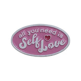 “Self Love” Enamel Pin – Positive Mindset Badge