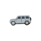 White SUV Enamel Pin – Modern Car Badge