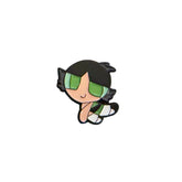 Power puff Girl Metal Logo Sticker for Phone & Laptop – Kawaii 3D Cartoon Emblem | UAE