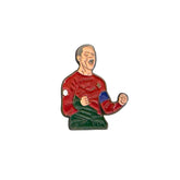 Football Player Celebration Metal Sticker for Phone & Laptop – Premium 3D Sports Emblem | UAE