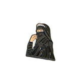 Abaya Girl Metal Logo Sticker for Phone & Laptop – Premium 3D Modest Fashion Emblem | UAE