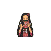 Anime Girl Metal Sticker – Cute Japanese Character 3D Badge for Phone, Laptop & Accessories | UAE