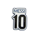 Messi 10 Metal Sticker – Football Fan Badge for Car, Laptop & Phone | Premium Soccer Design