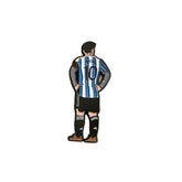 Messi Argentina No.10 Sticker – Football Legend Aesthetic Metal Decal