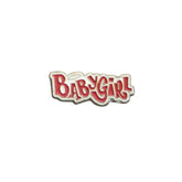 Baby Girl Metal Sticker – Cute Aesthetic Premium Badge for Phone, Laptop & Accessories