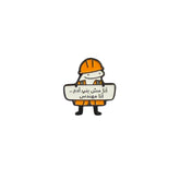 Worker Character Enamel Pin – Fun Cartoon Badge