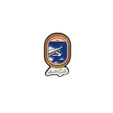Airplane Window Enamel Pin – “Love to Travel” Travel Aesthetic Badge