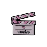 Movie Clapperboard Enamel Pin – Film Lover Badge