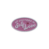 “Self Love” Enamel Pin – Motivational Aesthetic Badge
