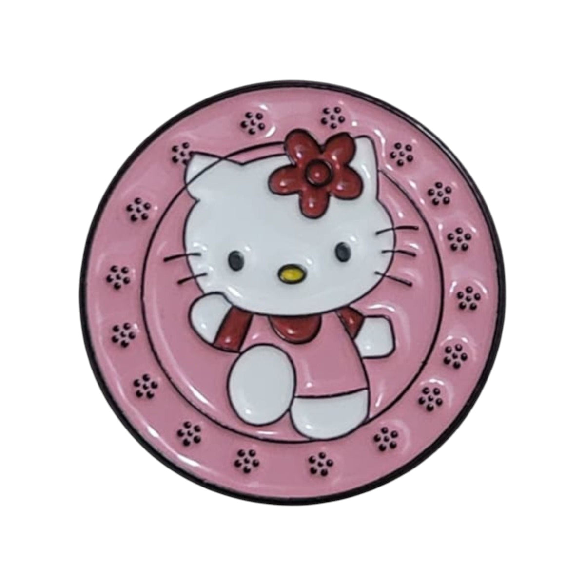 Hello Kitty Style Enamel Pin – Cute Cartoon Badge