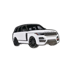White SUV Car Enamel Pin – Modern Vehicle Badge