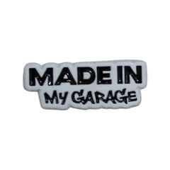 “Made in My Garage” Enamel Pin – Creative Hobby Badge