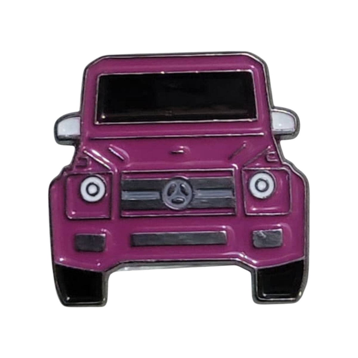Pink G-Wagon Car Enamel Pin – Luxury Car Lover Badge