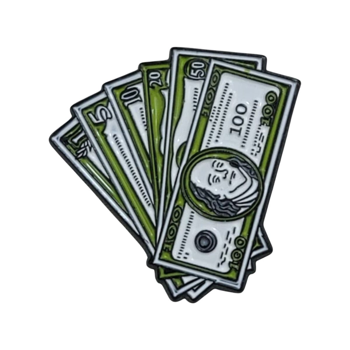 Cash Money Stack Enamel Pin – Hustle Lifestyle Badge