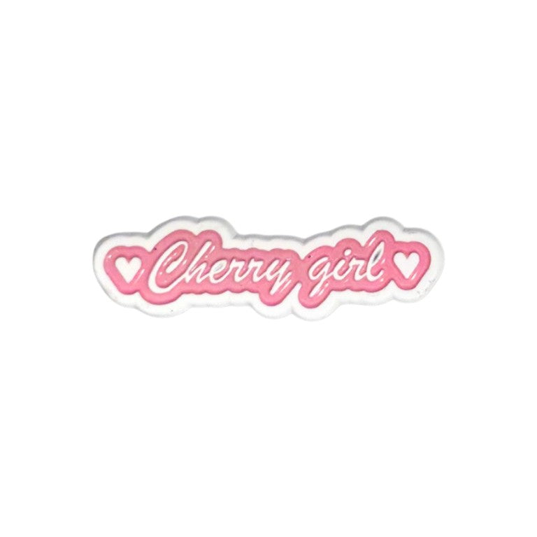 “Cherry Girl” Enamel Pin – Cute Aesthetic Badge