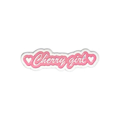 “Cherry Girl” Enamel Pin – Cute Aesthetic Badge