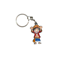 Anime Luffy Keychain – One Piece Inspired Metal Keyring for Fans