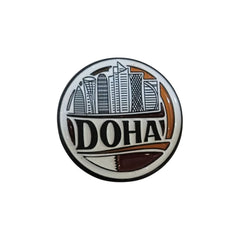 Doha City Enamel Pin – Travel Destination Badge