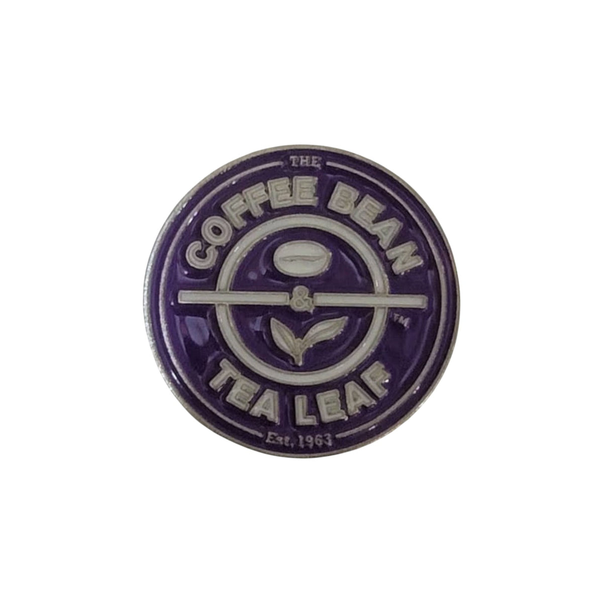 Coffee Bean Logo Enamel Pin – Café Branding Badge