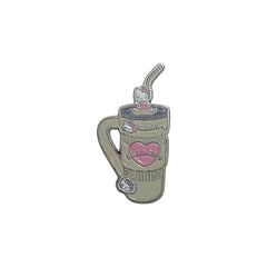 Smoothie Cup Enamel Pin – Healthy Lifestyle Badge