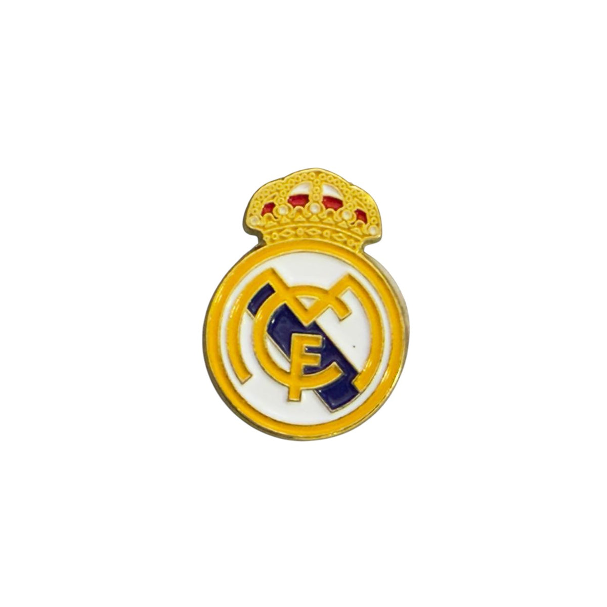 Real Madrid Metal Logo Sticker for Phone & Laptop – Premium 3D Football Emblem | UAE