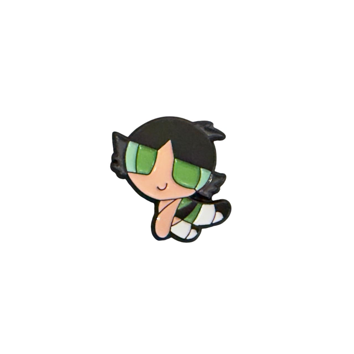 Power puff Girl Metal Logo Sticker for Phone & Laptop – Kawaii 3D Cartoon Emblem | UAE
