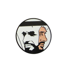 Arab Man Metal Logo Sticker for Car, Phone & Laptop – Premium UAE Style 3D Emblem
