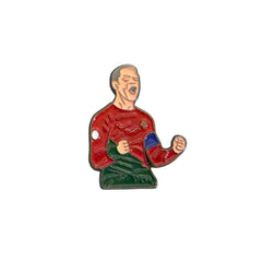 Football Player Celebration Metal Sticker for Phone & Laptop – Premium 3D Sports Emblem | UAE