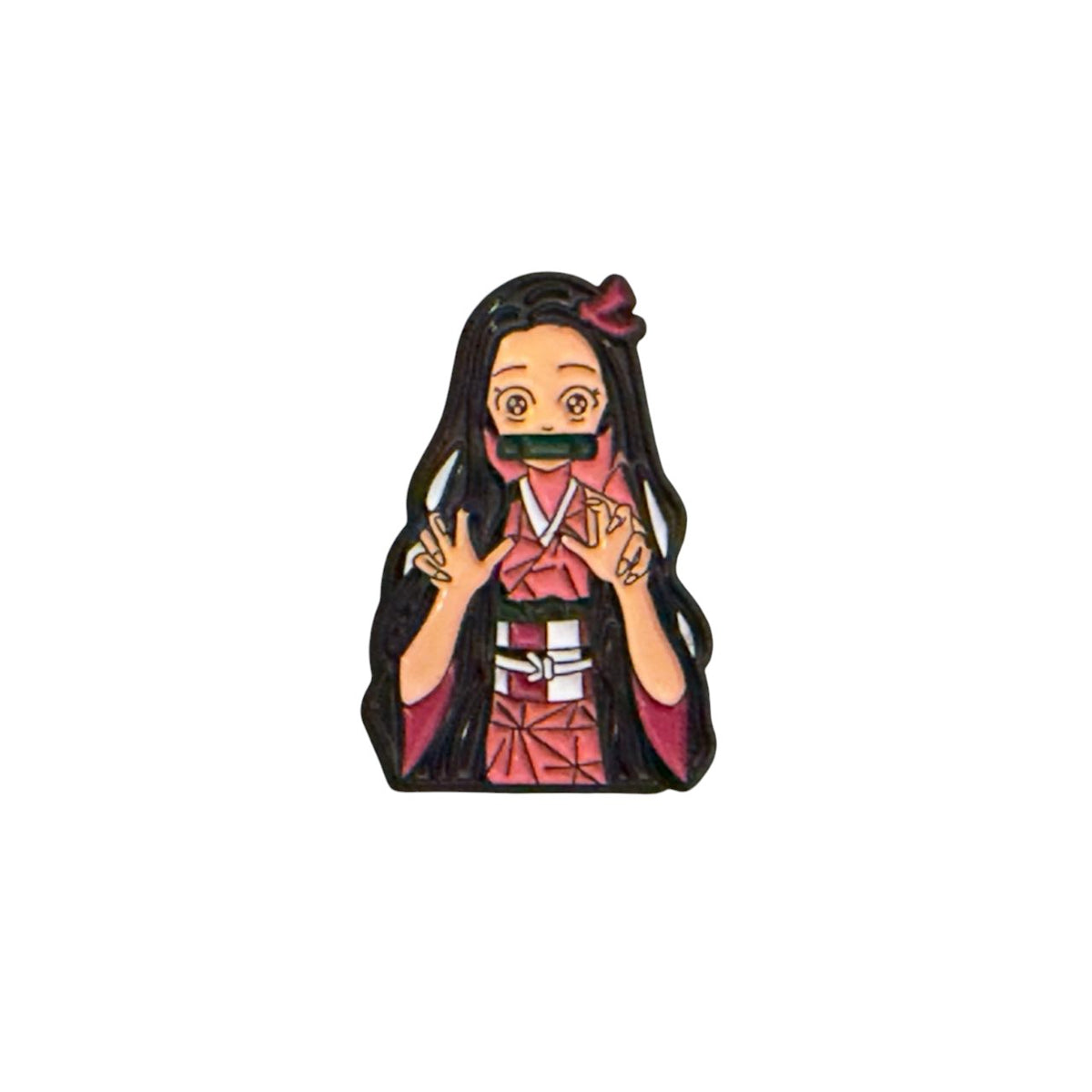 Anime Girl Metal Sticker – Cute Japanese Character 3D Badge for Phone, Laptop & Accessories | UAE