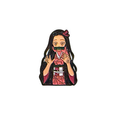 Anime Girl Metal Sticker – Cute Japanese Character 3D Badge for Phone, Laptop & Accessories | UAE