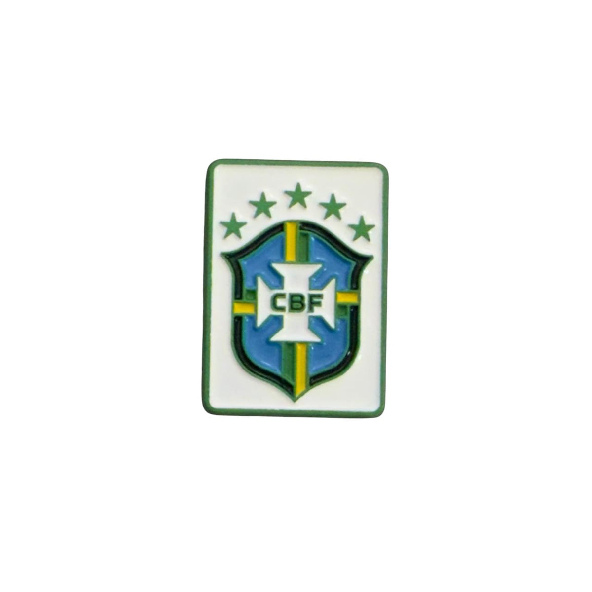 Brazil CBF Logo Metal Sticker – 3D Football Badge for Car, Laptop & Phone | Premium Brazil Fan UAE