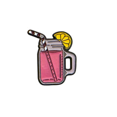 Juice Glass Metal Sticker – Aesthetic Summer Drink 3D Badge for Phone, Laptop & Car | Premium Sticker UAE