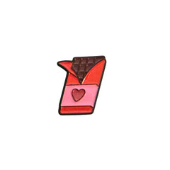 Cute Chocolate Metal Sticker – Kawaii Sweet Candy Badge for Laptop, Phone & Car | Aesthetic Gift UAE