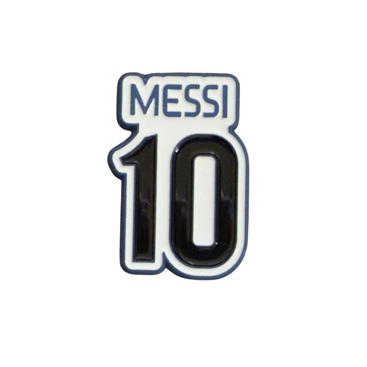 Messi 10 Metal Sticker – Football Fan Badge for Car, Laptop & Phone | Premium Soccer Design