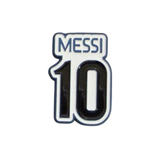 Messi 10 Metal Sticker – Football Fan Badge for Car, Laptop & Phone | Premium Soccer Design