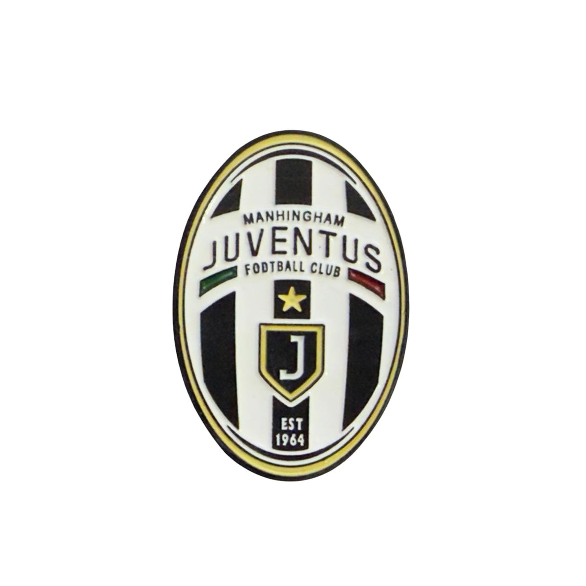 Juventus Logo Sticker – Premium Football Club Metal Badge Decal