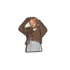 Modest Hijabi Girl Aesthetic Sticker – Minimal Fashion Style Design
