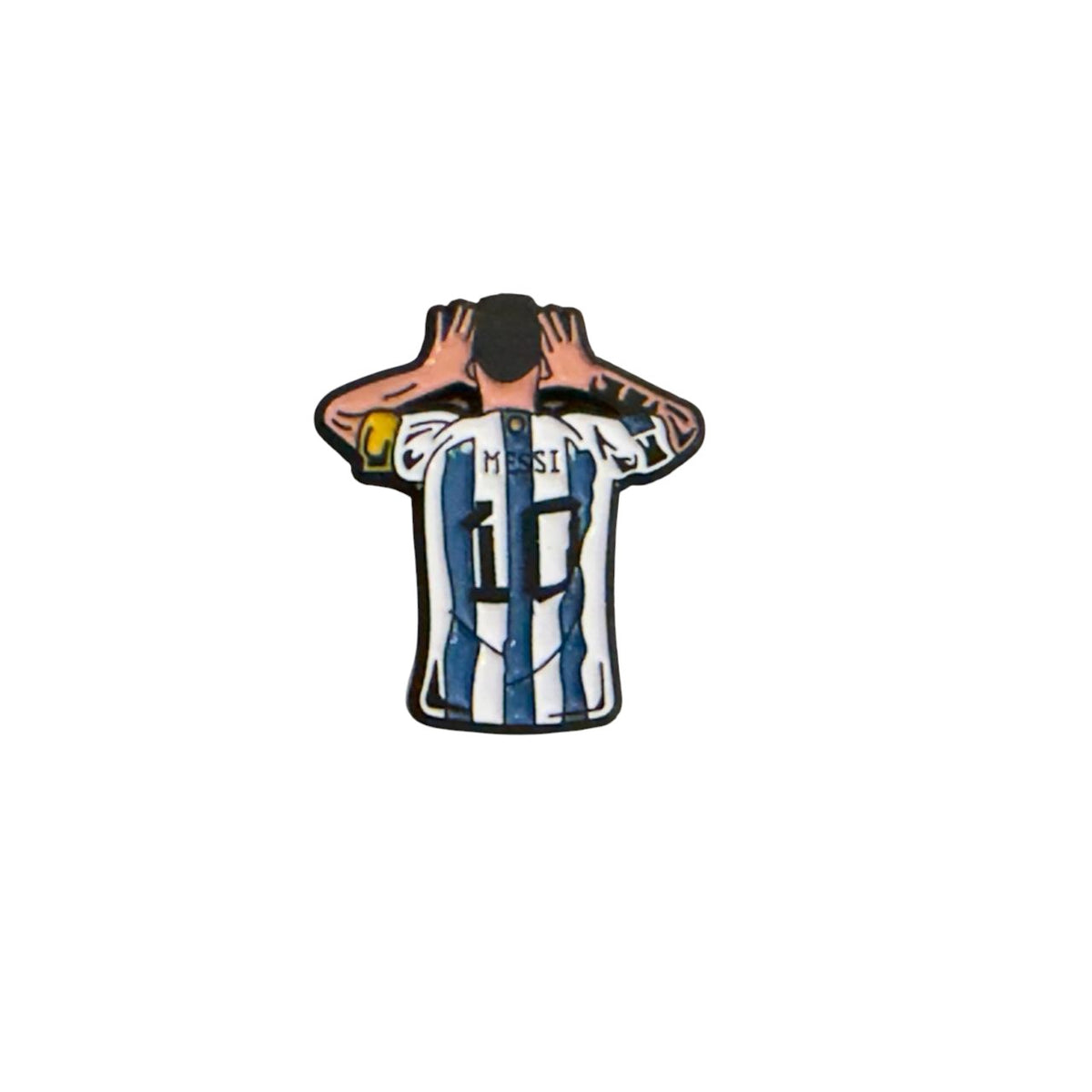 Messi Argentina Celebration Metal Sticker – GOAT Football Premium Badge