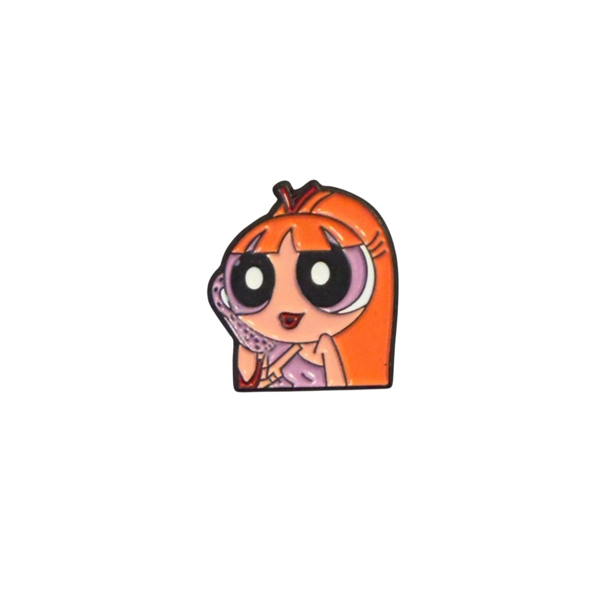 Cartoon Girl Enamel Pin – Retro Kawaii Aesthetic Badge