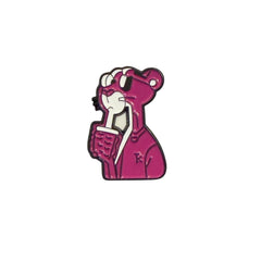 Pink Cartoon Enamel Pin – Cute Girly Aesthetic Badge