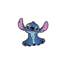 Cute Alien Sitting Enamel Pin – Chill Cartoon Badge