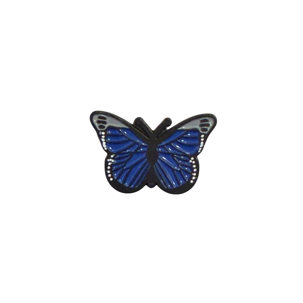 Blue Butterfly Enamel Pin – Nature Aesthetic Badge