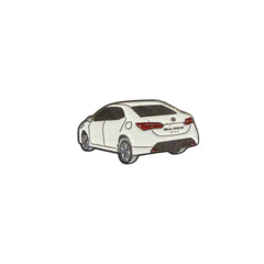 White SUV Car Enamel Pin – Modern Car Lover Badge