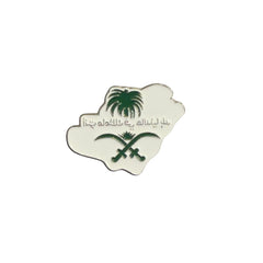 Saudi Map Enamel Pin – National Pride Badge