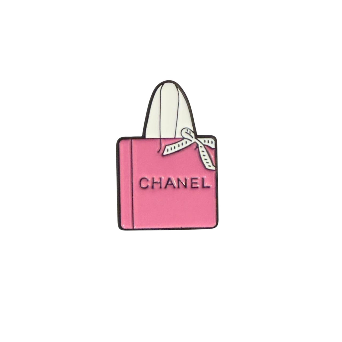 Pink Chanel Style Bag Enamel Pin – Luxury Fashion Badge