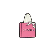 Pink Chanel Style Bag Enamel Pin – Luxury Fashion Badge