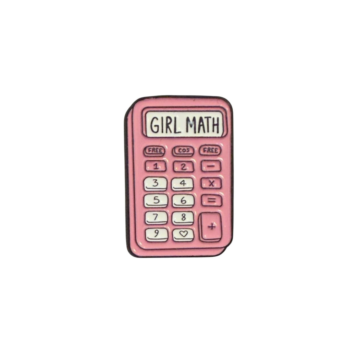 Calculator Enamel Pin – Study & Office Aesthetic Badge